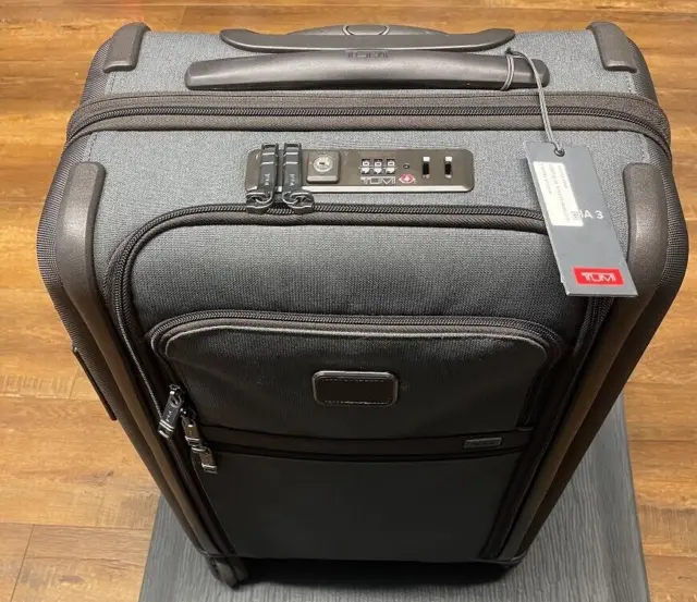 Tumi Alpha 3 Continental Dual Access 4 Wheeled Carry-On Spinner Suitcase Luggage