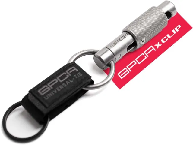 GPCA-X-Clip Keychain Set, CNC Steel Key Holder, Key Organizer with Universal Tie