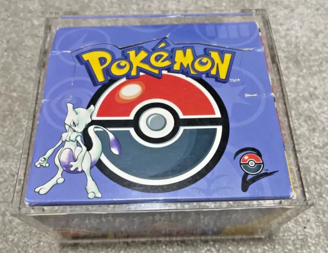 Pokemon - WOTC Base Set 2 Booster Box - Empty in display case - Great condition