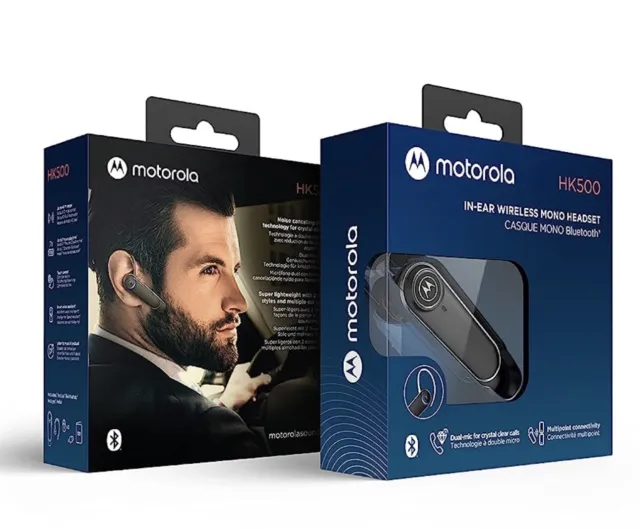 Motorola Bluetooth Earpiece HK500 in-Ear Wireless Mono Headset with Mic