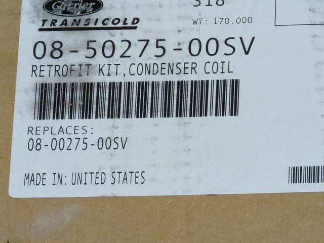 08-50275-00Sv Carrier Transicold Condenser Coil Retrofit Kit