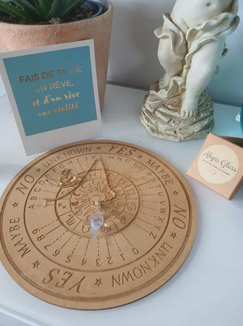 Pendule en verre de Murano- Radiesthésie divination – Cendrine M