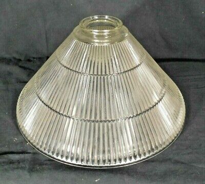 Large Mid Century Holophane Glass Cone Shade