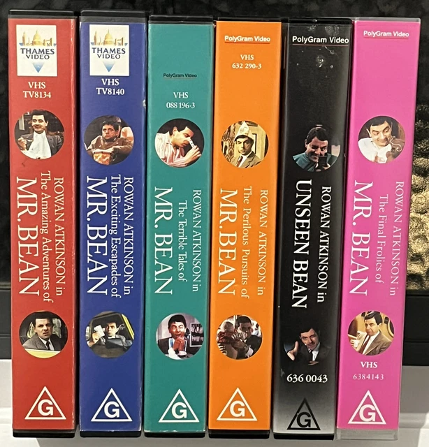 MR. BEAN LOT Of 6 VHS PAL Video Tapes Rowan Atkinson Rare £20.14