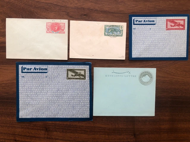 5 X Indochina alte Briefe Sammlung