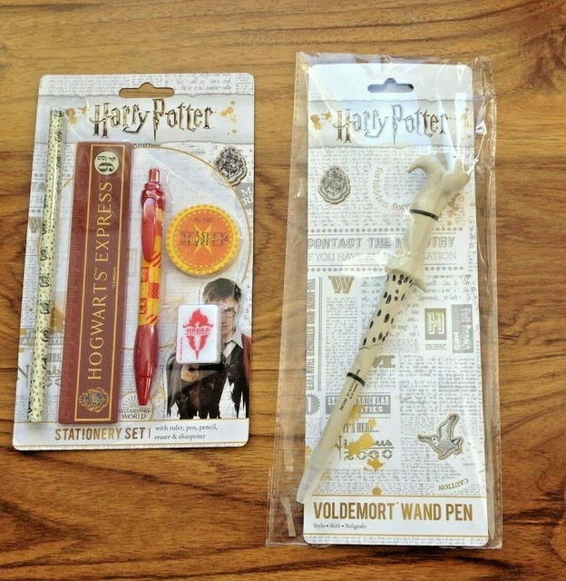 HARRY POTTER VOLDEMORT Wand Pen & Stationery Set. Free UK Postage £6.49