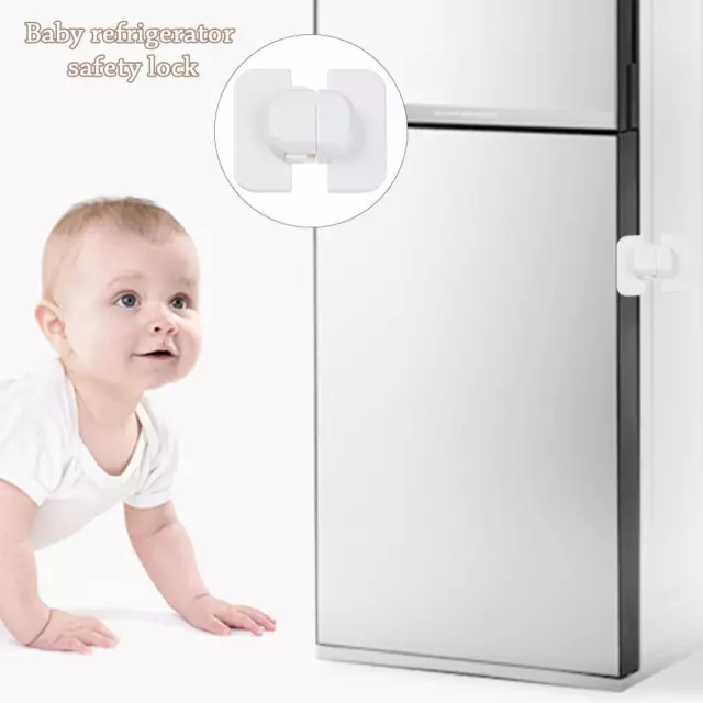Verrou de réfrigérateur, verrou de congélateur avec clé pour la sécurité  des enfants, verrous pour verrouiller le réfrigérateur et le réfrigérateur