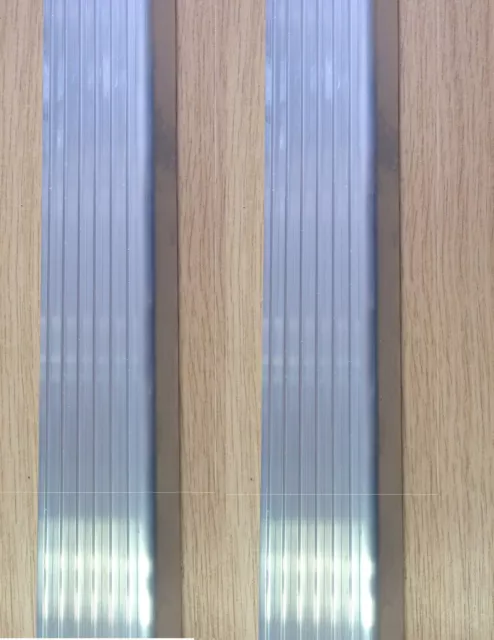 Aluminium Fluted Angle / Edge Trim / Nose Edge 43.6mm x 21.4mm