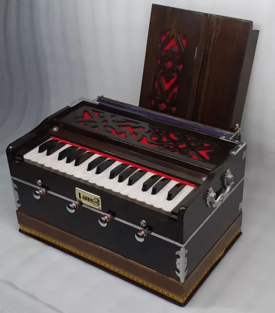 Harmonium Mini Magic 4 Stop-2 Main-2 Drone- 2.5 Otv. Bhajan- Gig Bag 440 Hz