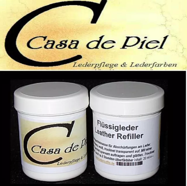 CDP FLÜSSIGLEDER Refiller Leder Füller Reparatur - Farbe selbst wählen - 30ml