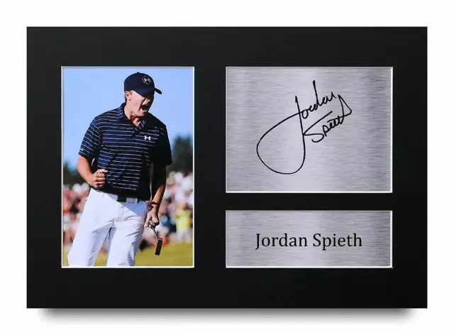 Jordan Spieth Signed Pre Printed Autograph A4 Photo Gift For a Golf Fan