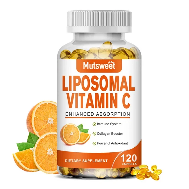LIPOSOMAL VITAMIN C Capsules 1700mg for Immune System Collagen Booster