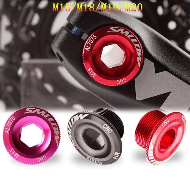 Vis Pédalier Vélo M8x18mm - Lot De 4 - Acier Résistant - Pour Manivelles Et Pédaliers