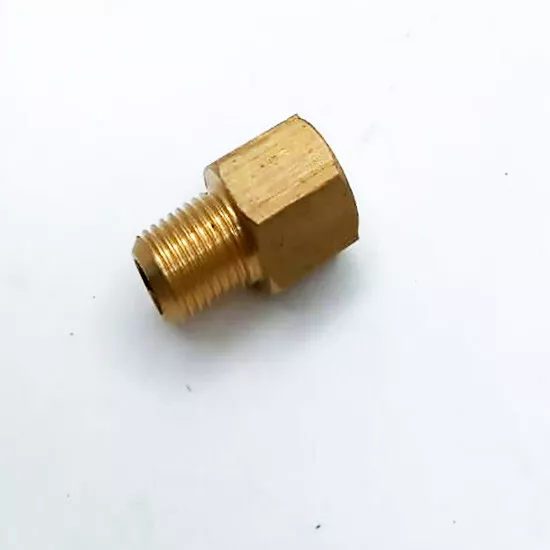 Female M6x.75 to  Male 1/8"x27 NPT  Brass Sump Plug Fitting Thread Adapter