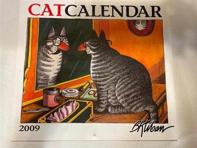 B Kliban CAT Calendar 2009 13" x 12" Frameable Picture Print Excellent Condition B Kliban CAT Calendar 2009 13" x 12" Frameable Picture Print Excellent Condition