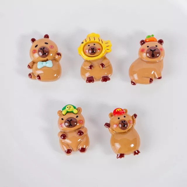 Plastic Capybara Models Epoxy Material Resin 3D Mini Capybara DIY Trinkets URUK