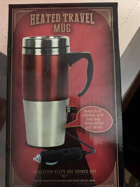 Heated Travel Mug 12V Plug In Car New With Box