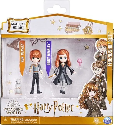 NEW - HARRY POTTER Wizarding World - Magical Minis Playset - Ron & Ginny Weasly