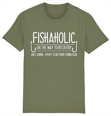 Fishaholic Funny Fisherman Fishing Angling T-Shirt