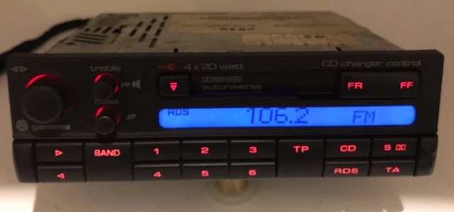 VW Golf MK4 Passat B5 Original Radio Cassette Tuner VW Gamma 3B0035186 A 2
