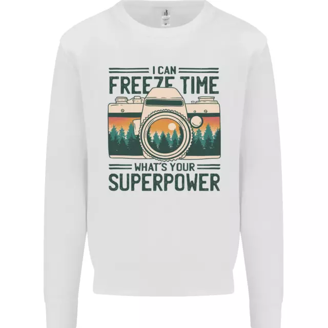 Freeze Time Photography Photographer Kids Sweatshirt Jumper