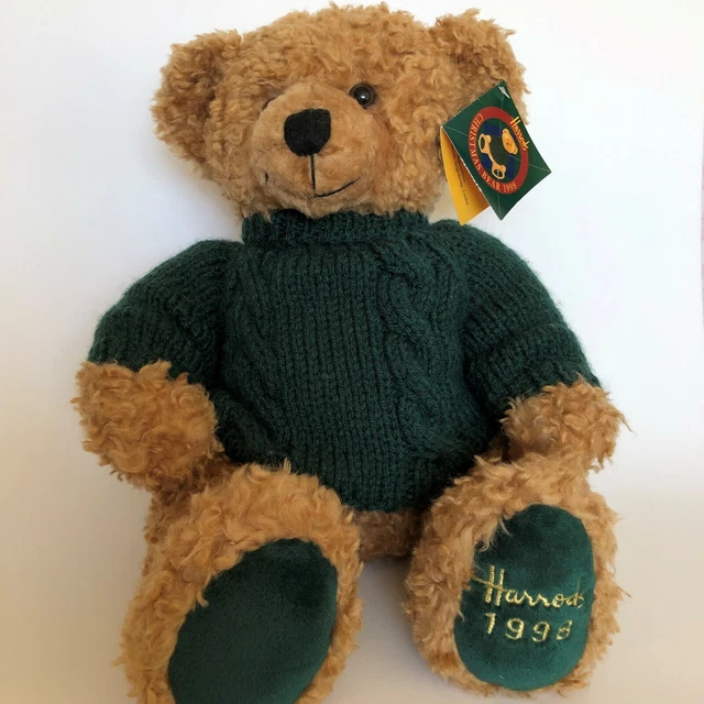 HARRODS 1998 ANNUAL Foot Dated Christmas Bear Hamish Excellent
