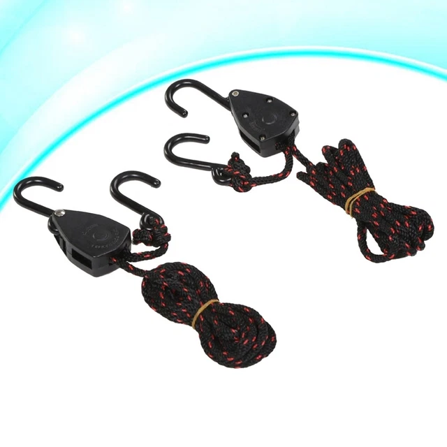 2 PCS Sangles D'arrimage Pour Kayak Élèvent La Corde À Cliquet Légère