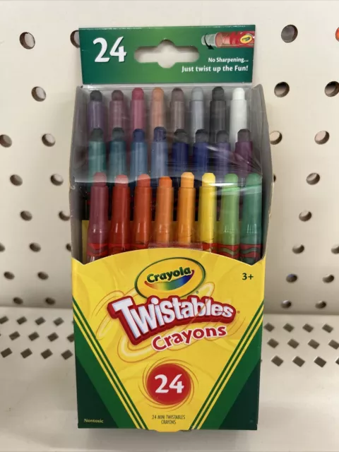 Crayola Mini Twistables Crayons, 24ct Opened Box Save $$$