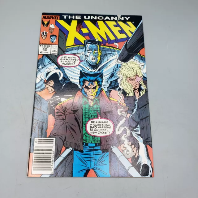 The Uncanny X-Men Vol 1 #245 June 1989 Illustrated Newsstand Marvel Comic Book