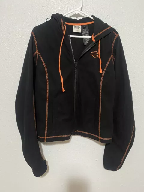 Harley Davidson Hoodie Sweater Zip Up Jacket Youth XL