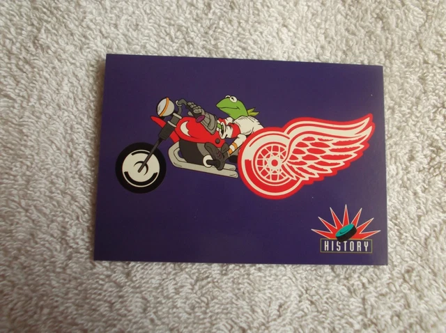 Henson's Muppets Take the Ice: NHL "DETROIT RED WINGS HISTORY" #59 Trading Card