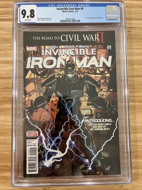 Invincible Iron Man #9 1st Full Appearance Riri Williams CGC 9.8 1st Print