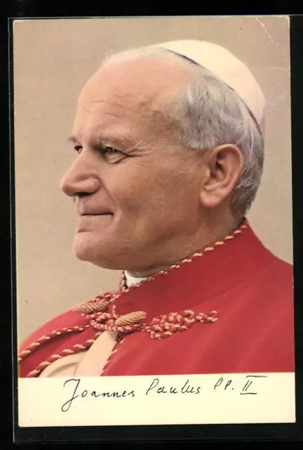 Portrait von Papst Johannes Paul II., Ansichtskarte
