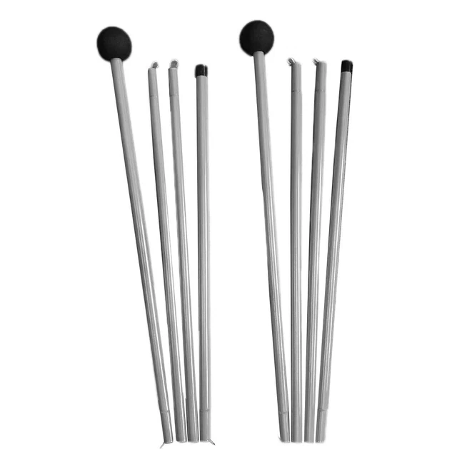 ZHIYUQL 2 Pièces Arceaux De Tente Télescopiques En Acier Inoxydable - Réglables 43 à 200 Cm