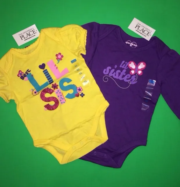 ~NEW~ Little Sister Baby Girls Bodysuit 1 pc Shirts 9-12 Months Gift! Cute Sis