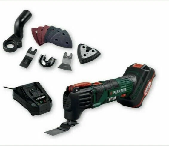 PARKSIDE CORDLESS 20V Multi-Purpose Tool With Battery And Charger £89.