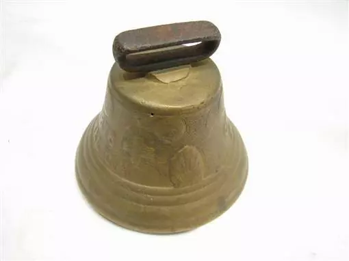 Early Swiss Brass Cow Farm Bell Tool Goat 1878 Saignelegier Chiantel Fondeur