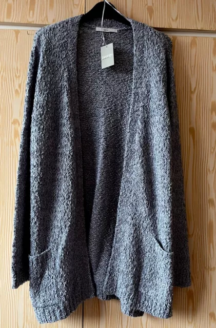 Ladies Long Grey Cardigan Size 20