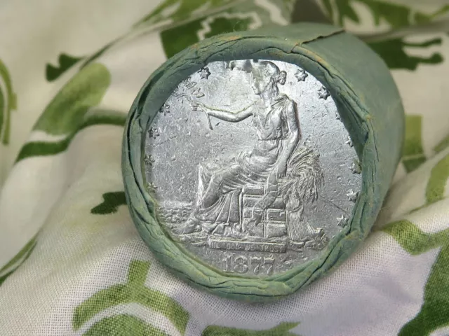 Roll Of 20 Silver Morgan Dollars 1889 End / Trade 1877 End #L @Tt306