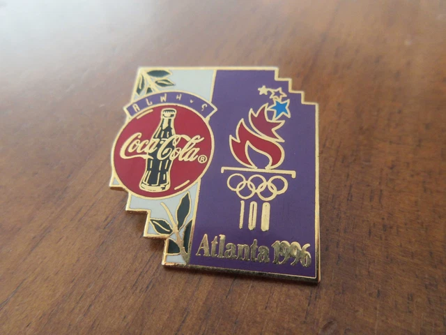 Épingles Coca-Cola JO Atlanta 1996 - Lot De 2 USA Luge - Collection