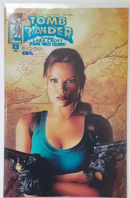 Tomb Raider #0 DF Blue Foil Variant 2001 UNREAD Top Cow Comic NM Lara Croft COA