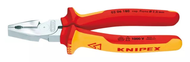 Knipex Kraft-Kombizange VDE 225mm Nr.0206 - 02 06 225