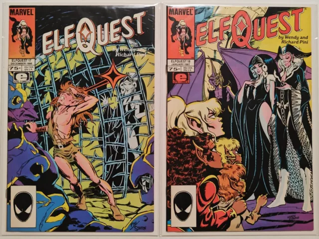 ELFQUEST #17, #18 SET 1986 WENDY RICHARD PINI Epic Comics Marvel Lot VF