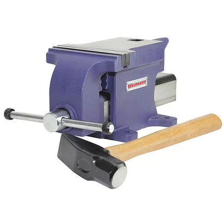 Westward 54Zv75 Combination Vise,3/8" Dia. Hole
