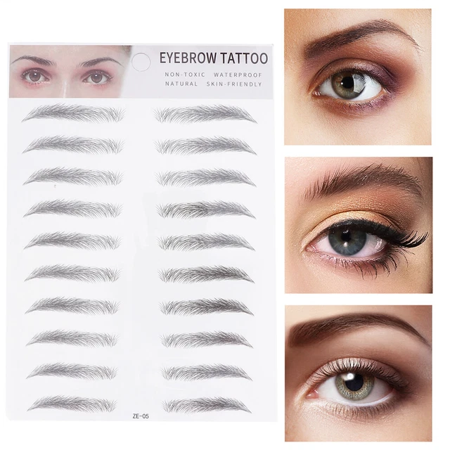 2 pegatinas 3D para cejas señorita formas artificiales