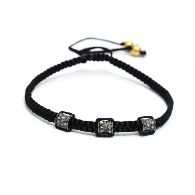 Shweta Creations Pulsera Threas Macramé De Plata 925 7.5 En Joyas De...