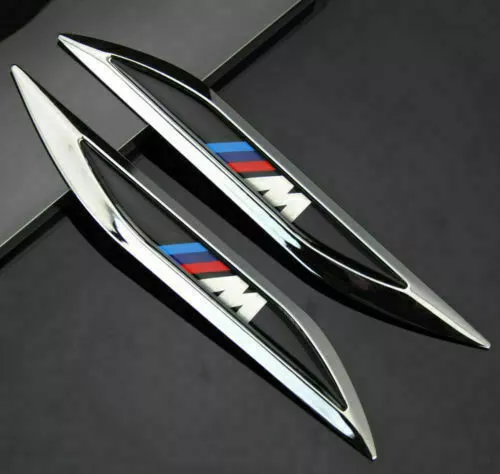 2x  M POWER Auto Aufkleber Emblem Fenders Schriftzug für  Racing M Performance