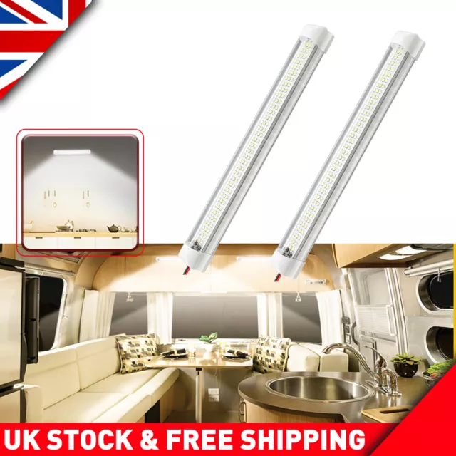 108 LED Car Interior Light Dome Roof Ceiling Reading Lamp Motorhome Camper White