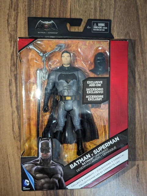 MATTEL DC COMICS Multiverse Batman v Superman Unmasked Batman 6" Figure ...