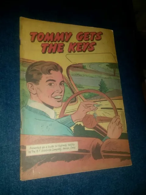 Tommy Gets The Keys driver safety 1965 B F Goodrich promotional comic giveaway